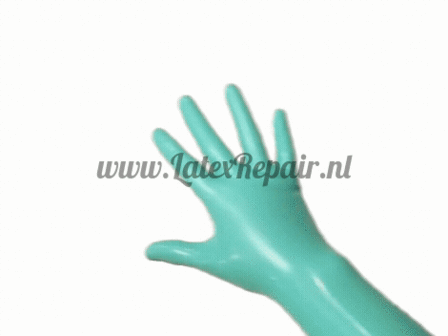 Latex Handschoenen - Jade groen - Lang - Opera (Lolllipop Latex)