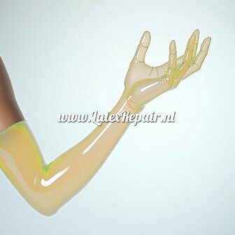 Latex Gloves - Transparent natural  - Long - Opera (Lollipop Latex)