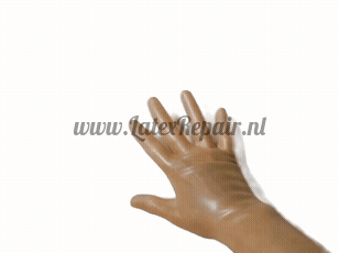 Latex Gloves - Transparent natural  - Long - Opera (Lollipop Latex)