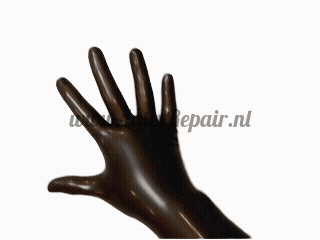 Latex Handschoenen - Transparant smoky black - Lang - Opera (Lolllipop Latex)