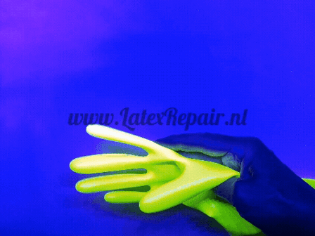 Latex Handschoenen - Neon/UV geel - Lang - Opera (Lolllipop Latex)