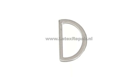 D ringen zilver kleurig