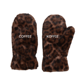 Fluffy handschoenen Leopard (1x gratis bij bestelling vanaf 175 euro)
