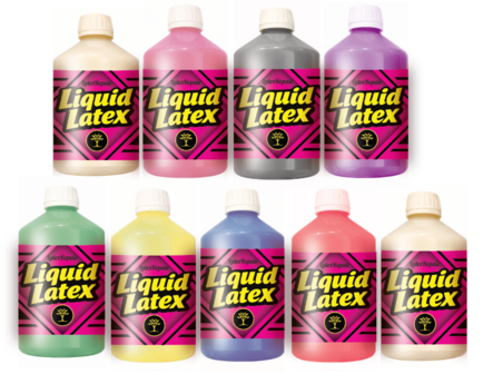 vloeibaar latex rubber in diverse kleuren