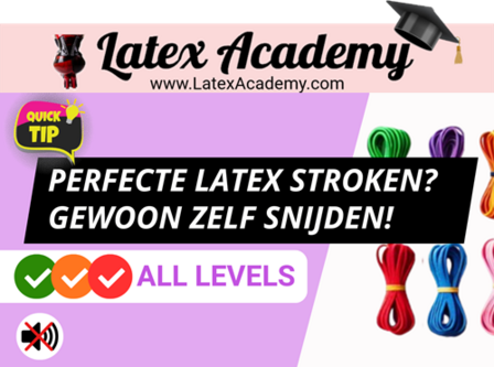 hoe snijd je latex rubber stroken en strips randjes
