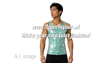 Latex 0.40 | Sparkly Pearl - Tropical Green - Semi Transparant - latexrepair latex academy