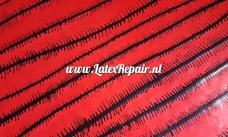 Latex sheet stof fabric met visgraat fish bone Fischgr&auml;t