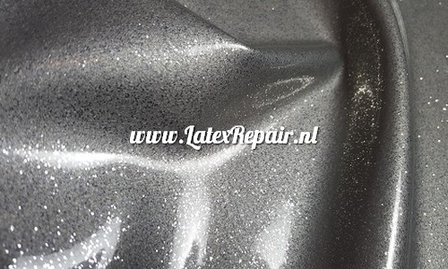 Glitter latex effect sheet zilver metallic