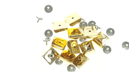 plastic studs met pin goud