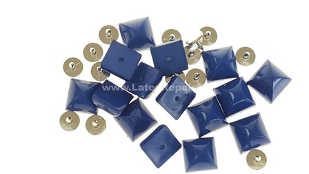 plastic studs met pin blauw