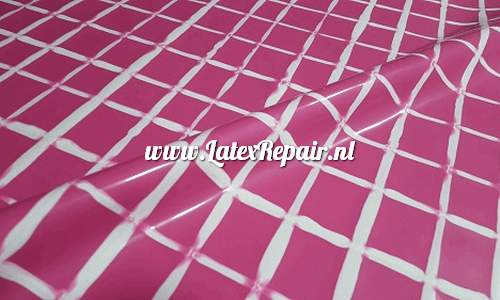 fuchsia pink ruitjes latex