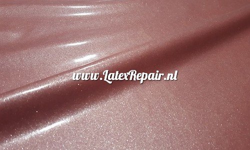 Powder pink glitter latex