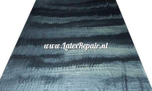 Latex sheet -  Stripes metallic zilver/zwart 1213