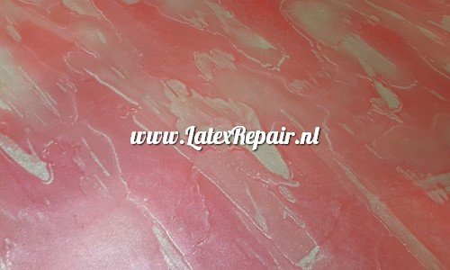 latex sheet rubber metallic gold red