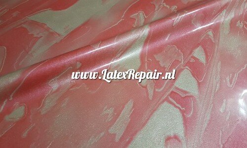 latex sheet rubber metallic gold red