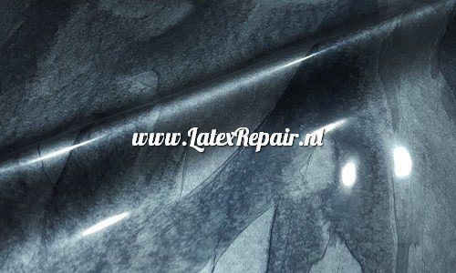 latex sheet metallic silver black