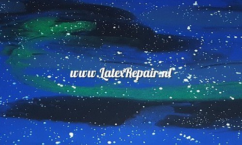 Latex sheet - Galaxy blue/green 1253