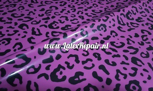 Latex sheet - Leopard latex Violet 1264