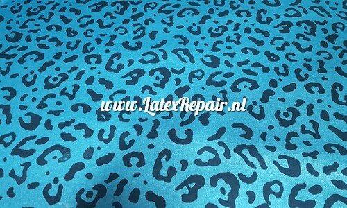 Latex sheet - Leopard metallic blue 1269