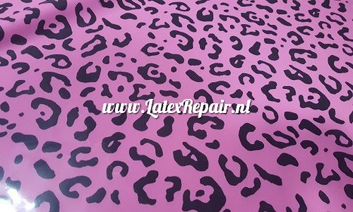 Latex sheet - Leopard bubblegum pink 1270