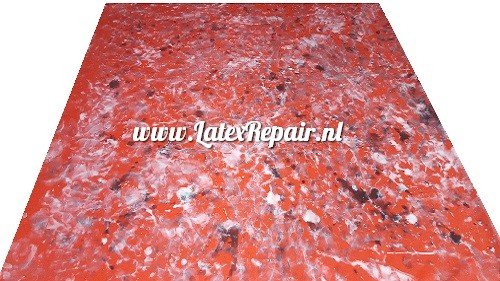 Latex sheet - Mix black white red 1312