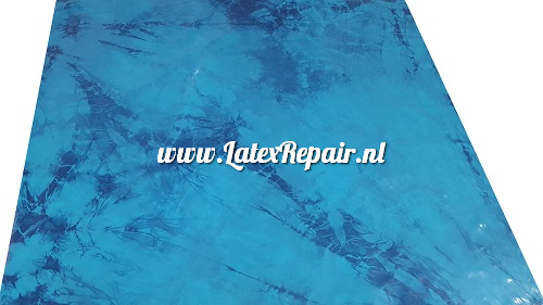 Latex sheet - Crystal marble - 1332 blue tones