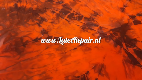 Latex sheet - Crystal marble - 1332 neon orange