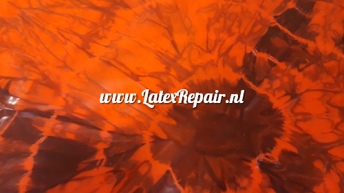 Latex sheet - Crystal marble - 1332 neon orange