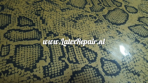 Latex sheet - Snakeskin - Metallic gold - 1347