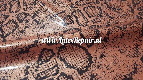 Latex sheet - Snakeskin - Metallic powder pink - 1348