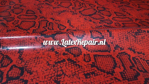Latex sheet - Snakeskin - Metallic red - 1349