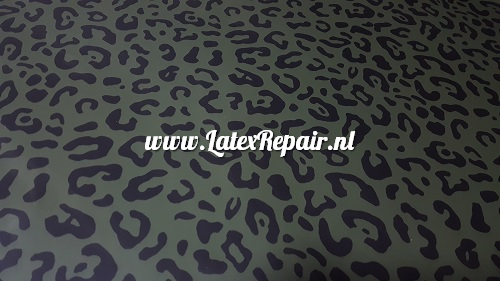 Latex sheet - Leopard green - 1388