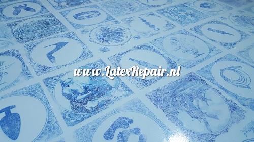 Latex sheet - Delfts Blauwe tegeltjes - 20211400