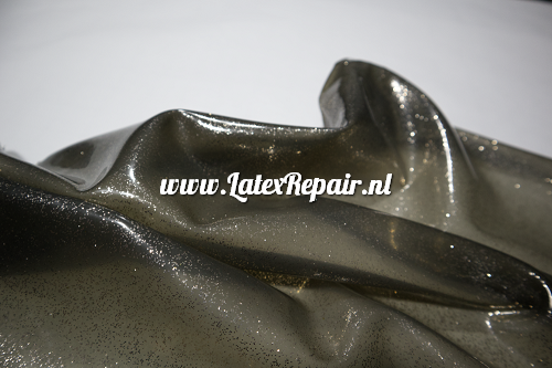 Latex sheet - Glitter brons/goud - transp zwart - 1406