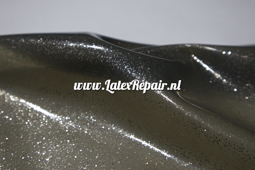Latex sheet - Glitter brons/goud - transp zwart - 1406