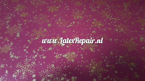 Latex sheet - Kerst, goud/rood 1425