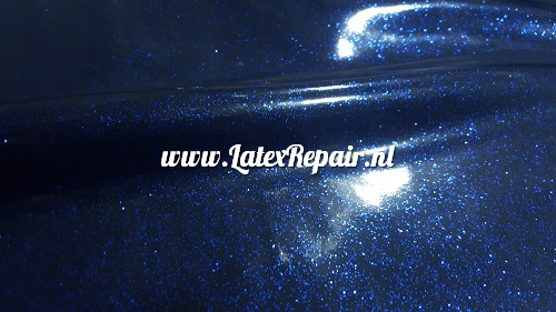 Latex sheet - Glitter blauw/zwart 1457