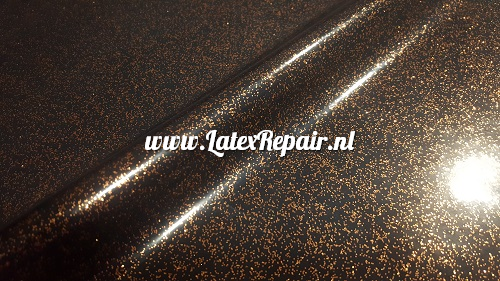 Latex sheet - Glitter rood koper/zwart - 1459