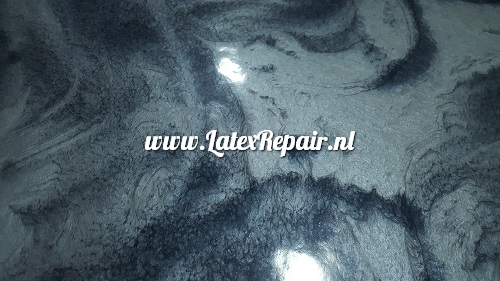 latex sheet metallic silver black