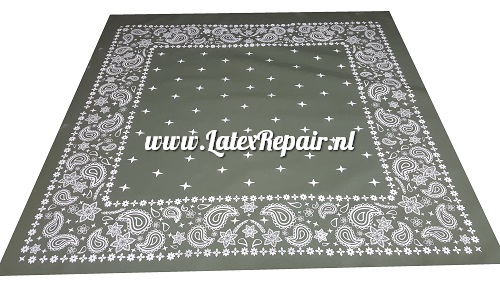 Latex rubber gummi bandana - Groen  (RAL 6020)