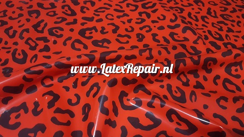 Latex sheet - Leopard rood - 1437