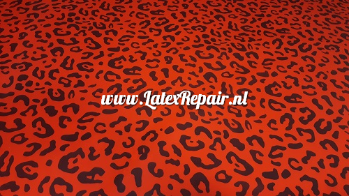 Latex sheet - Leopard rood - 1437