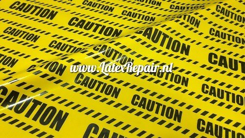 Caution latex rubber 1522