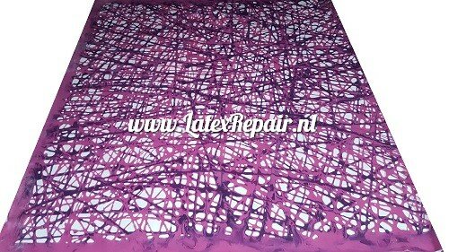 Latex sheet - Net / mash latex - pink-violet - 1565