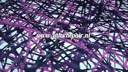 Latex sheet - Net / mash latex - pink-violet-black- 1566