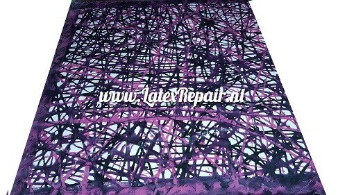 Latex sheet - Net / mash latex - pink-violet-black- 1566