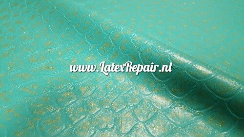 Exclusief latex - Zeemeermin 2 - Jade/goud - 1575