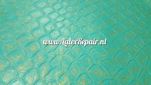 Exclusief latex - Zeemeermin 2 - Jade/goud - 1575