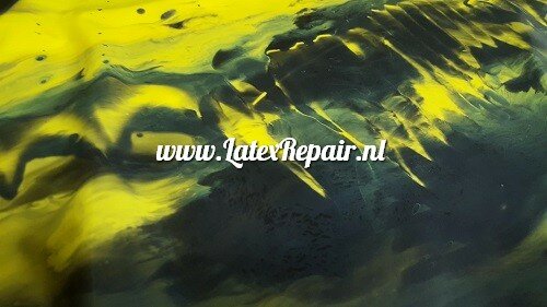 Latex sheet - Mix yellow black - 1581