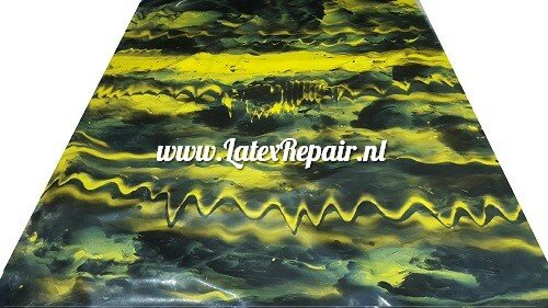 Latex sheet - Mix yellow black - 1581